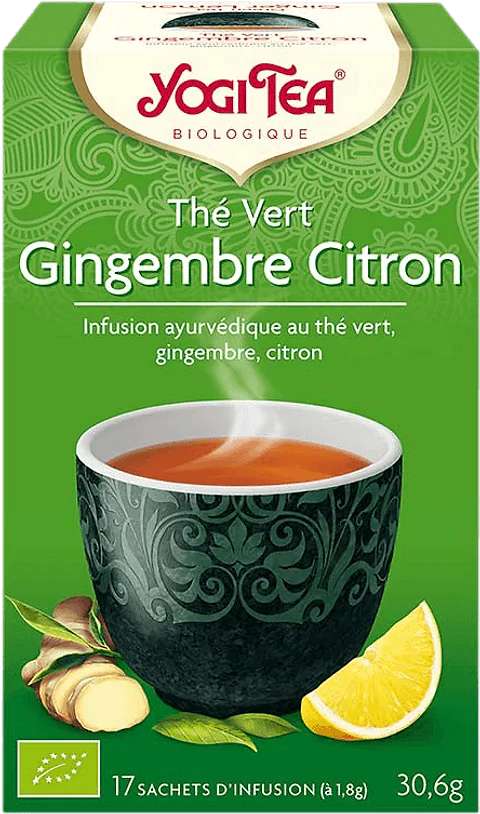 Thé vert Gingembre Citron 17 sachets BIO